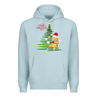 Blue Mist Winnie The Pooh- Merry christmas Premium Hoodie - artisFamous