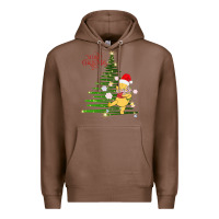 Chestnut Winnie The Pooh- Merry christmas Premium Hoodie - artisFamous
