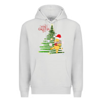 Dove Grey Winnie The Pooh- Merry christmas Premium Hoodie - artisFamous