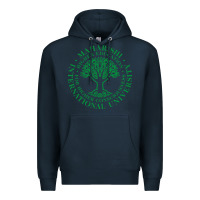 Navy Maharishi International College Premium Hoodie - artisFamous