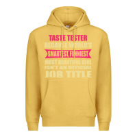 Antique Gold taste tester funniest isn't a jobtitle Premium Hoodie - artisFamous