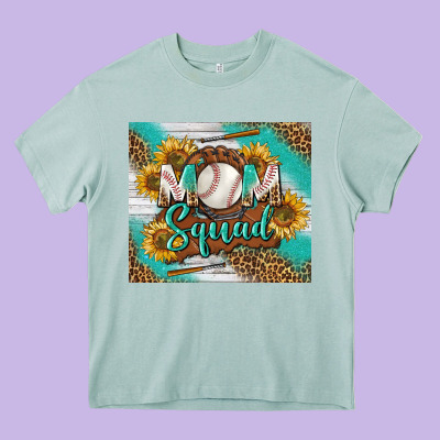 Baseball Mom Squad Tumbler Heavy Core Tee Designed By Bundleandbundleshop