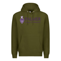 Army Green Palmer College of Chiropractic Premium Hoodie - artisFamous