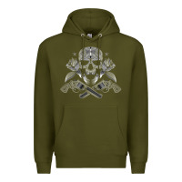Army Green guns & roses 7 Premium Hoodie - artisFamous