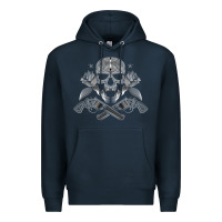 Navy guns & roses 7 Premium Hoodie - artisFamous