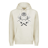 Oatmeal Heather guns & roses 7 Premium Hoodie - artisFamous