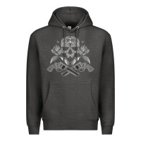 Charcoal Heather guns & roses 7 Premium Hoodie - artisFamous