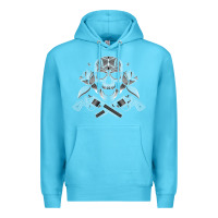 Ocean Blue guns & roses 7 Premium Hoodie - artisFamous