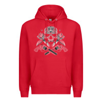 Red guns & roses 7 Premium Hoodie - artisFamous