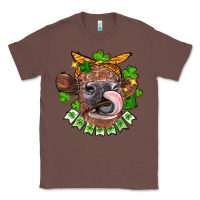 Chestnut St. Patrick's Day cow Classic Tee - FaDigitalArtStudio