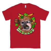 Red St. Patrick's Day cow Classic Tee - FaDigitalArtStudio