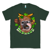 Sports Green St. Patrick's Day cow Classic Tee - FaDigitalArtStudio
