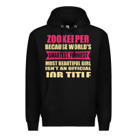 Black zookeeper funniest isn't a jobtitle Premium Hoodie - artisFamous