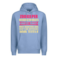Colony Blue zookeeper funniest isn't a jobtitle Premium Hoodie - artisFamous