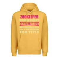 Mustard zookeeper funniest isn't a jobtitle Premium Hoodie - artisFamous