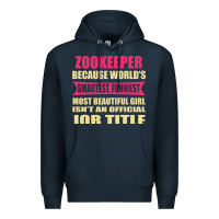 Navy zookeeper funniest isn't a jobtitle Premium Hoodie - artisFamous