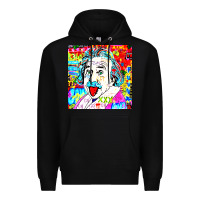 Black POP ART RETRO Premium Hoodie - artisFamous