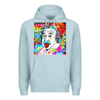 Blue Mist POP ART RETRO Premium Hoodie - artisFamous