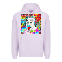 Lilac POP ART RETRO Premium Hoodie - artisFamous