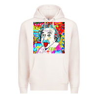 Pale Pink POP ART RETRO Premium Hoodie - artisFamous