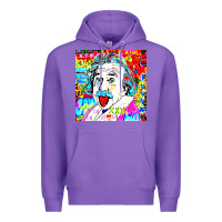 Purple POP ART RETRO Premium Hoodie - artisFamous