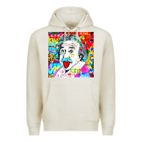 Oatmeal Heather POP ART RETRO Premium Hoodie - artisFamous