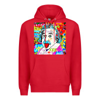 Red POP ART RETRO Premium Hoodie - artisFamous