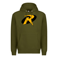 Army Green Robin Premium Hoodie - artisFamous