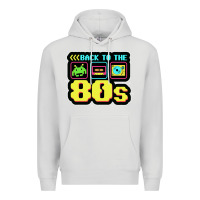 Dove Grey BACK TO THE 80S Premium Hoodie - artisFamous