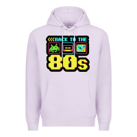 Lilac BACK TO THE 80S Premium Hoodie - artisFamous