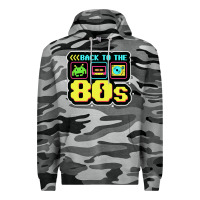 Slate Camo BACK TO THE 80S Premium Hoodie - artisFamous