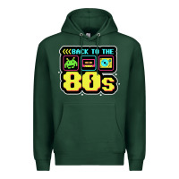 Sports Green BACK TO THE 80S Premium Hoodie - artisFamous