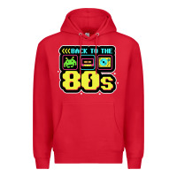Red BACK TO THE 80S Premium Hoodie - artisFamous