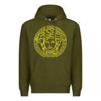 Army Green VINTAGE  Medusa Premium Hoodie - artisFamous