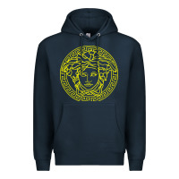 Navy VINTAGE  Medusa Premium Hoodie - artisFamous