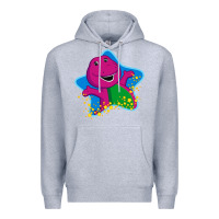 Heather Grey barney 5 Premium Hoodie - artisFamous