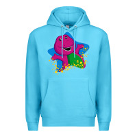 Ocean Blue barney 5 Premium Hoodie - artisFamous