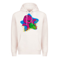 Pale Pink barney 5 Premium Hoodie - artisFamous