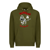 Army Green lemmy vocal Premium Hoodie - artisFamous