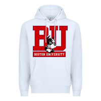 White boston university terriers Premium Hoodie - artisFamous