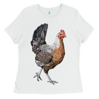 White American Game Chicken Ladies Tee - LillyAllenDesigns