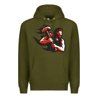 Army Green cal u vulcans Premium Hoodie - artisFamous