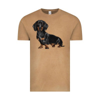 Dachshund Dog Illustrations Vintage Tee | Teevron