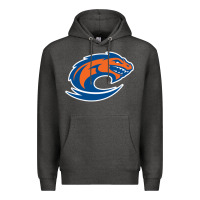 Charcoal Heather clayton state loch orange Premium Hoodie - artisFamous