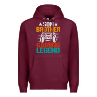 Burgundy gaming gifts for teenage boys 8 12 year old christmas gamer Premium Hoodie - artisFamous