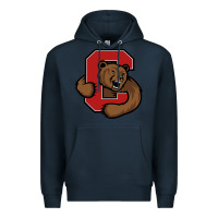 Navy cornell big red Premium Hoodie - artisFamous