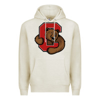 Oatmeal Heather cornell big red Premium Hoodie - artisFamous