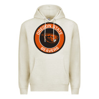 Oatmeal Heather Oregon College Gift Premium Hoodie - artisFamous