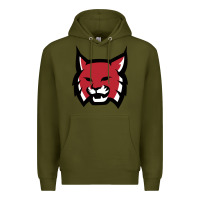 Army Green Rhodes College Athletic Premium Hoodie - artisFamous