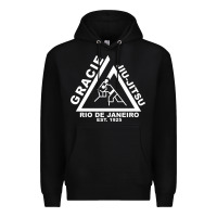 Black gracie jiu jitsu  2 Premium Hoodie - artisFamous